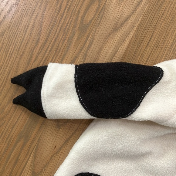 Pottery Barn Kids Baby Cow Farm White Black Polyester Costume Halloween Play - Picture 3 of 8